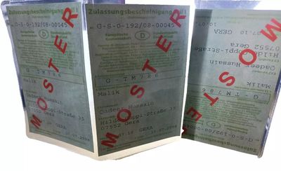 Fahrzeugschein Hülle 3-teilig Auto Schutzhülle Fahrzeug KFZ-Schein Transparent