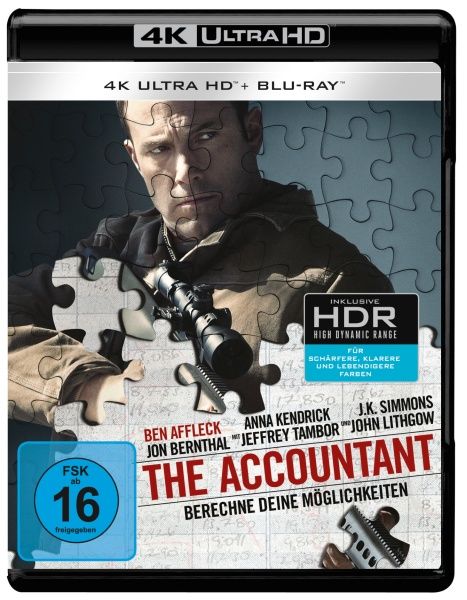 The Accountant (4K-UHD+Blu-ray)