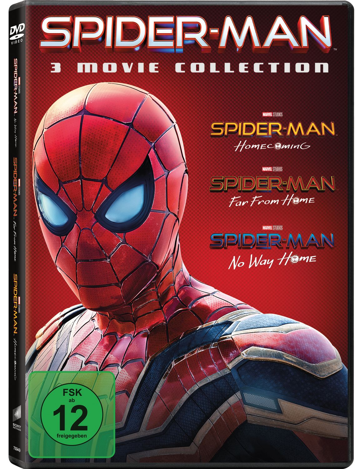 Spider-Man: Homecoming, Far From Home, No Way Home - 3 DVD