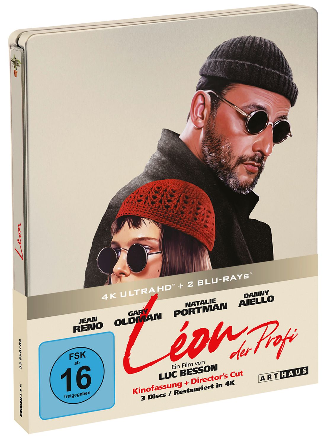 Leon - Der Profi - Definitive Edition - Limited Steelbook - 4K-UHD + 2 Blu-rays