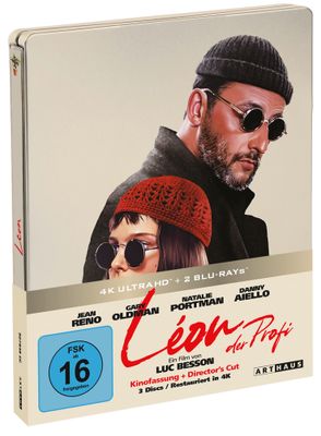 Leon - Der Profi - Definitive Edition - Limited Steelbook - 4K-UHD + 2 Blu-rays