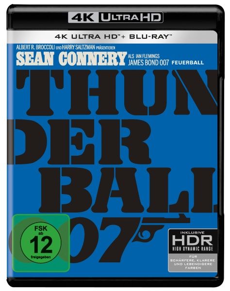 James Bond - Feuerball (4K-UHD + Blu-ray)