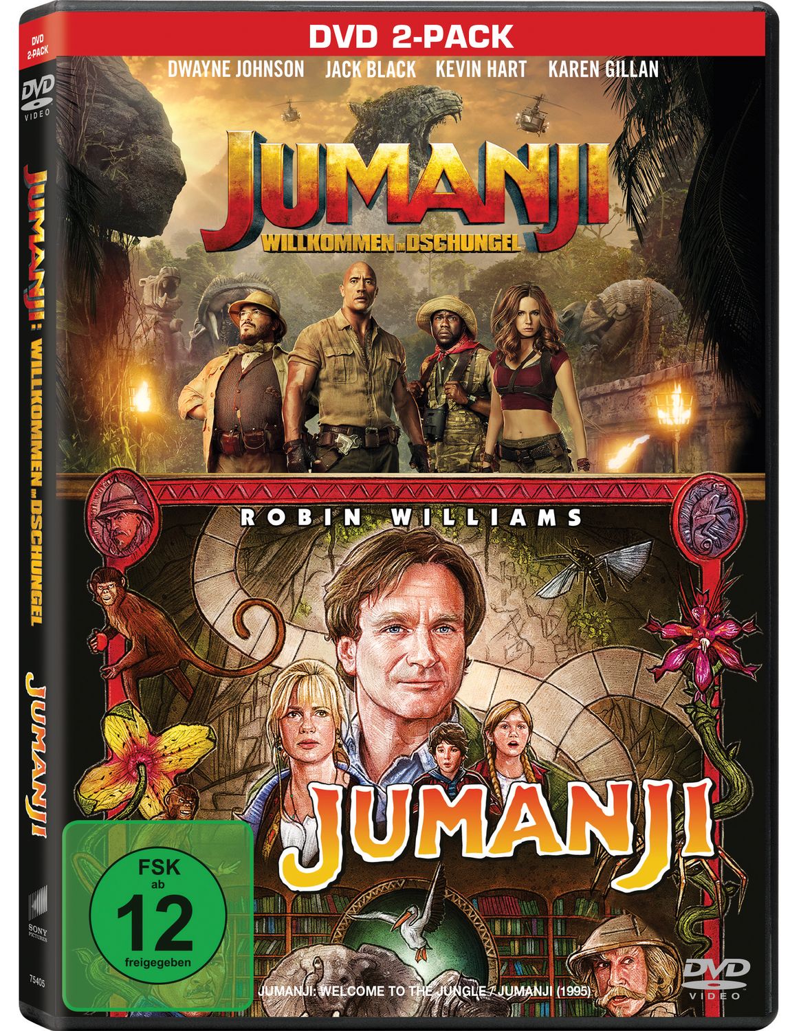 Jumanji: The Next Level / Jumanji: Willkommen im Dschungel 2 DVDs