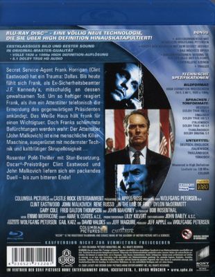 In the Line of Fire - Die zweite Chance - Blu-ray