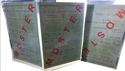 Fahrzeugschein Hülle 3-teilig Auto Schutzhülle Fahrzeug KFZ-Schein Transparent