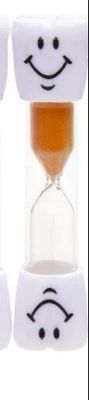 Sanduhr 3 Minuten Zahnputzuhr Eieruhr Sanduhren Kinder Zähneputzen 9,5x2,5x2,5cm