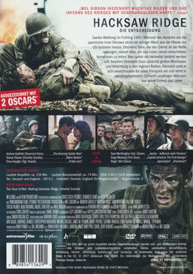 Hacksaw Ridge - DVD