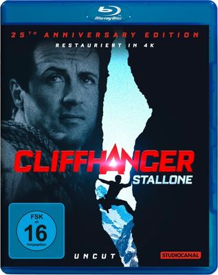 Cliffhanger - 25th Anniversary Edition - Digital Remastered - Uncut - Blu-ray Cliffhanger - 25th Anniversary Edition - Digital Remastered - Uncut - Blu-ray