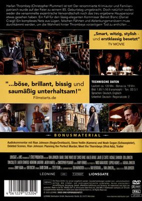 Knives Out - Mord ist Familiensache - DVD