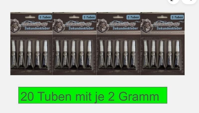 20*Sekundenkleber - Schnellkleber - Extra Stark - Reparatur Kleber Klebstoff 2g