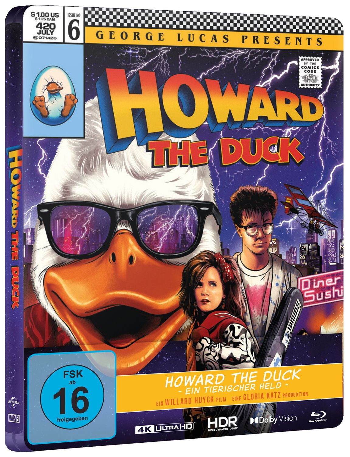 Howard the Duck - Ein tierischer Held (Steelbook, 4K-UHD+Blu-ray)