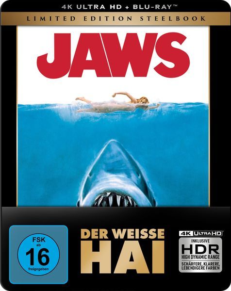 Der weiße Hai (Steelbook, 4K-UHD+2 Blu-rays) - Vorbestellung