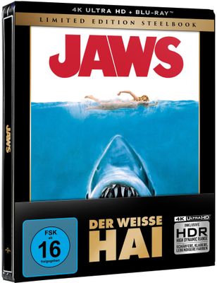 Der weiße Hai (Steelbook, 4K-UHD+2 Blu-rays)