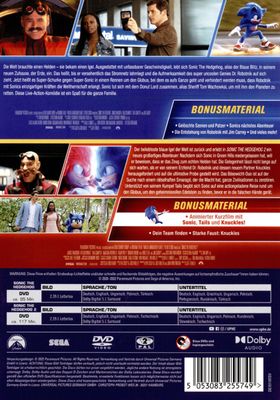 Sonic the Hedgehog-2-Movie Collection - DVD