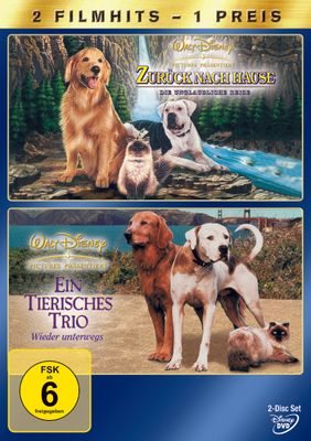 Zurück nach Hause / Ein tierisches Trio - DVD