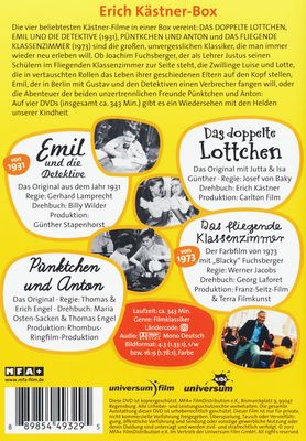 Erich Kästner Box - Die vier großen Klassiker - 4 DVD
