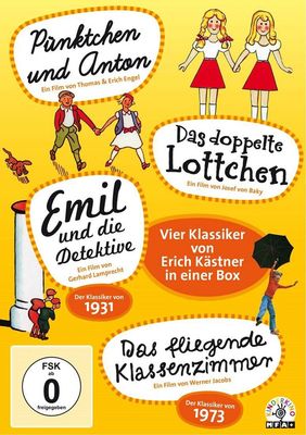 Erich Kästner Box - Die vier großen Klassiker - 4 DVD