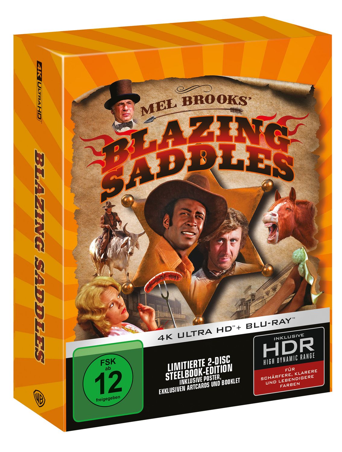 Blazing Saddles: Der wilde Wilde Westen - Steelbook, 4K-UHD+Blu-ray
