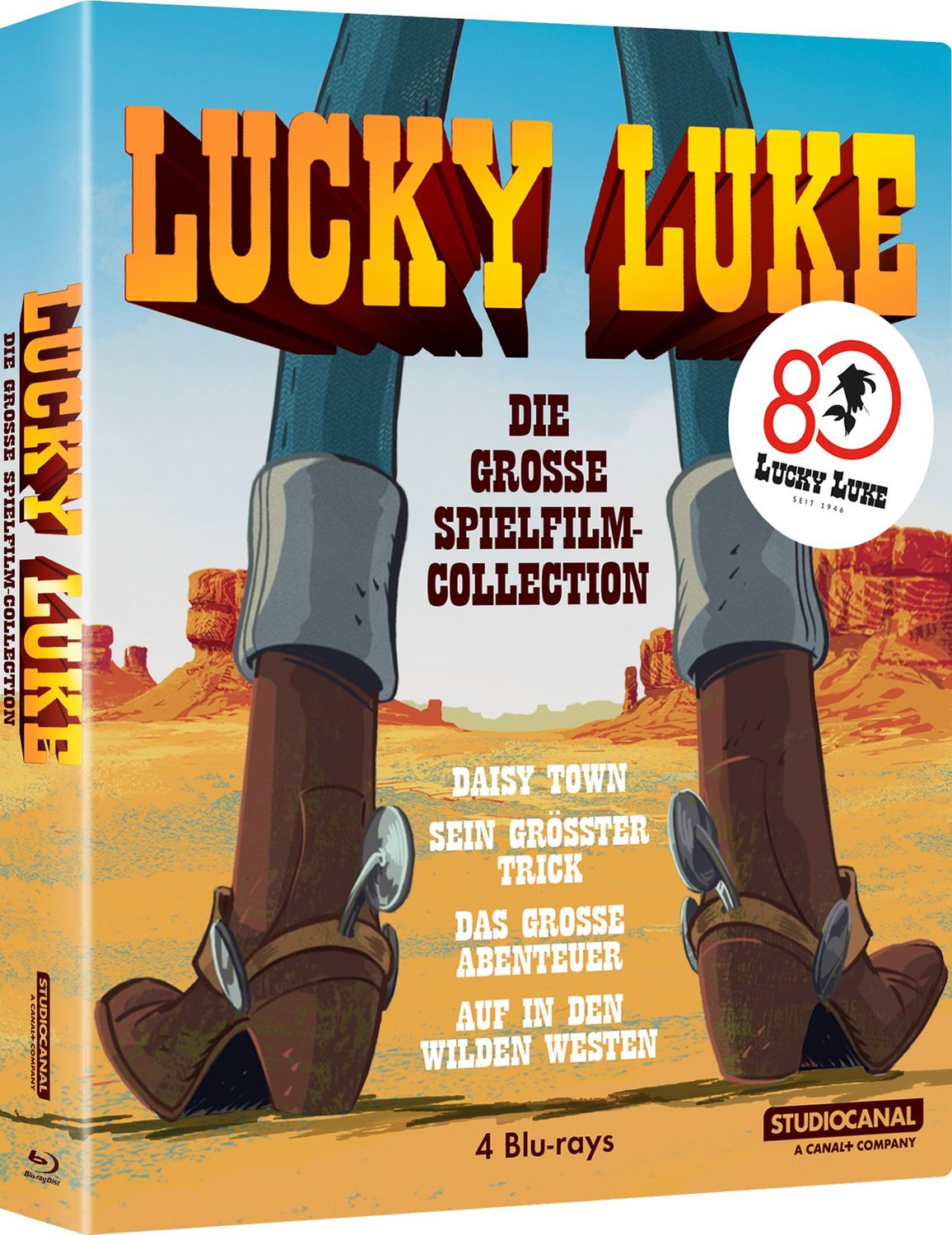 Lucky Luke: Die große Spielfilm-Collection 4 Blu-rays  - Vorbestellung