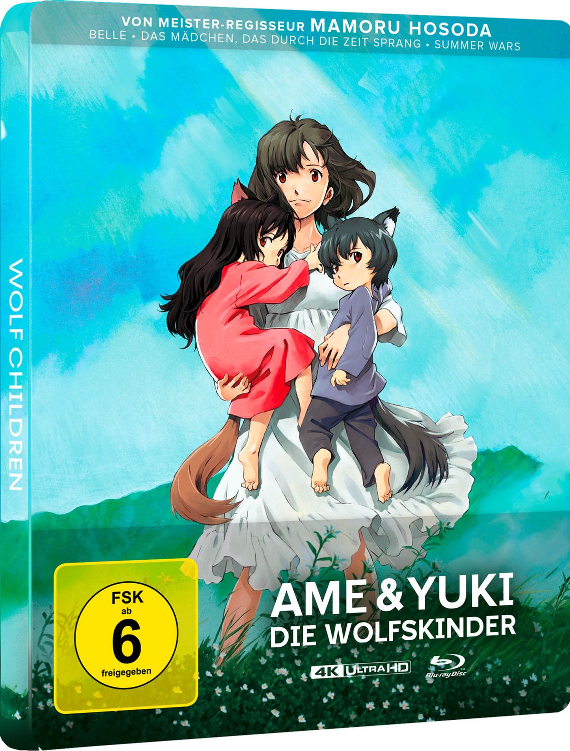 Ame &amp; Yuki - Die Wolfskinder - Limitiertes Steelbook, 4K-UHD + Blu-ray