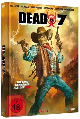 DEAD 7 - Uncut Limited Mediabook Blu-ray+DVD+Booklet, exklusives Artwork mit Signatur von Kultzeichner Boris Vallejo