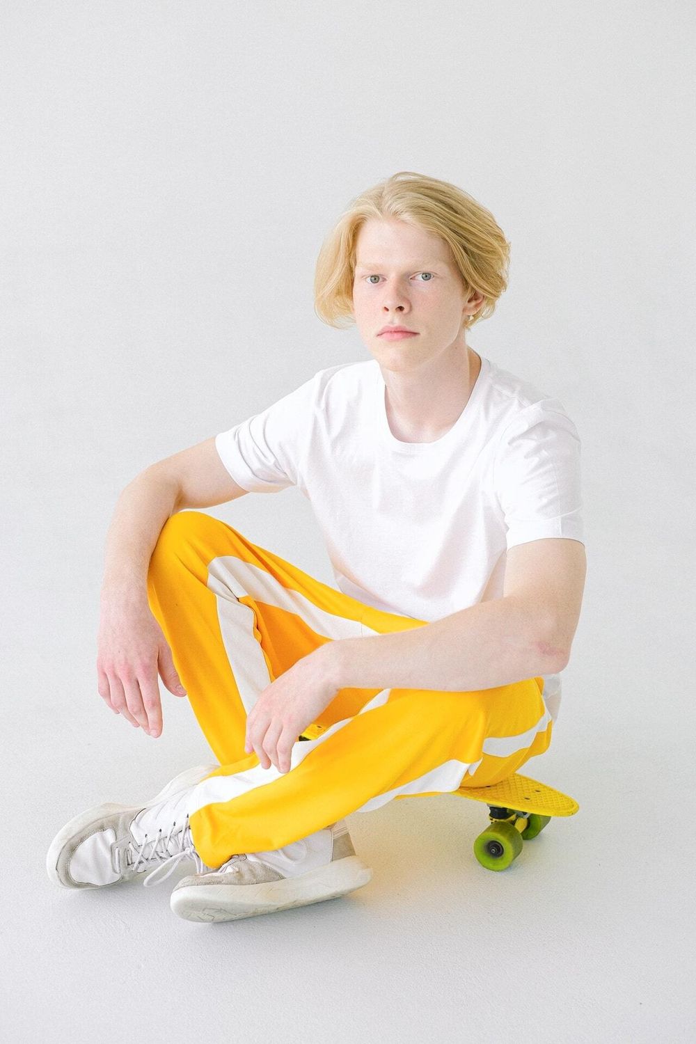 SAMPLE. Bright Yellow Track Pants