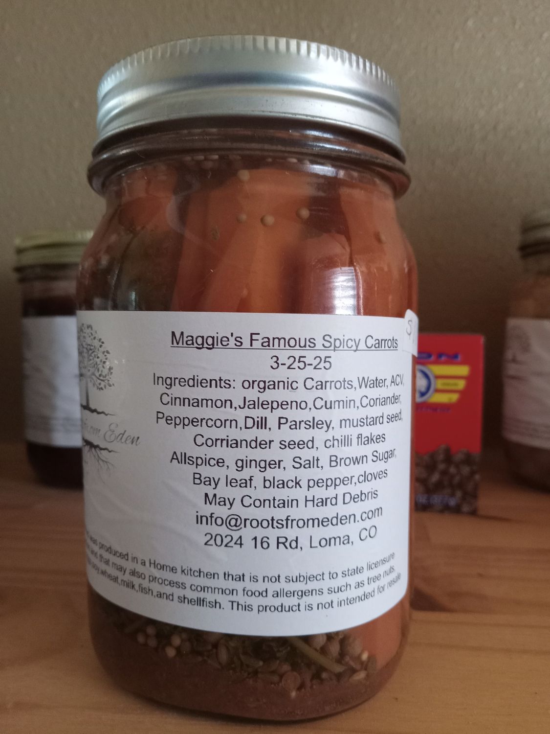 Maggie's famous spicy carrots