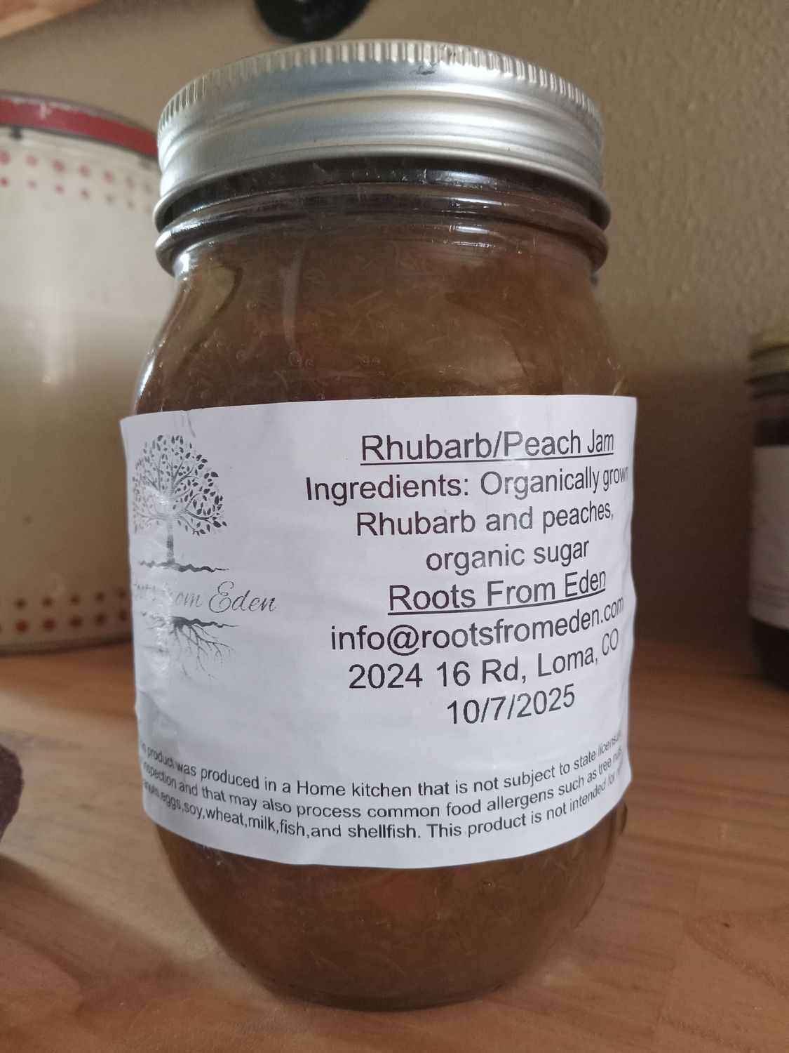 Rhubarb Peach jam