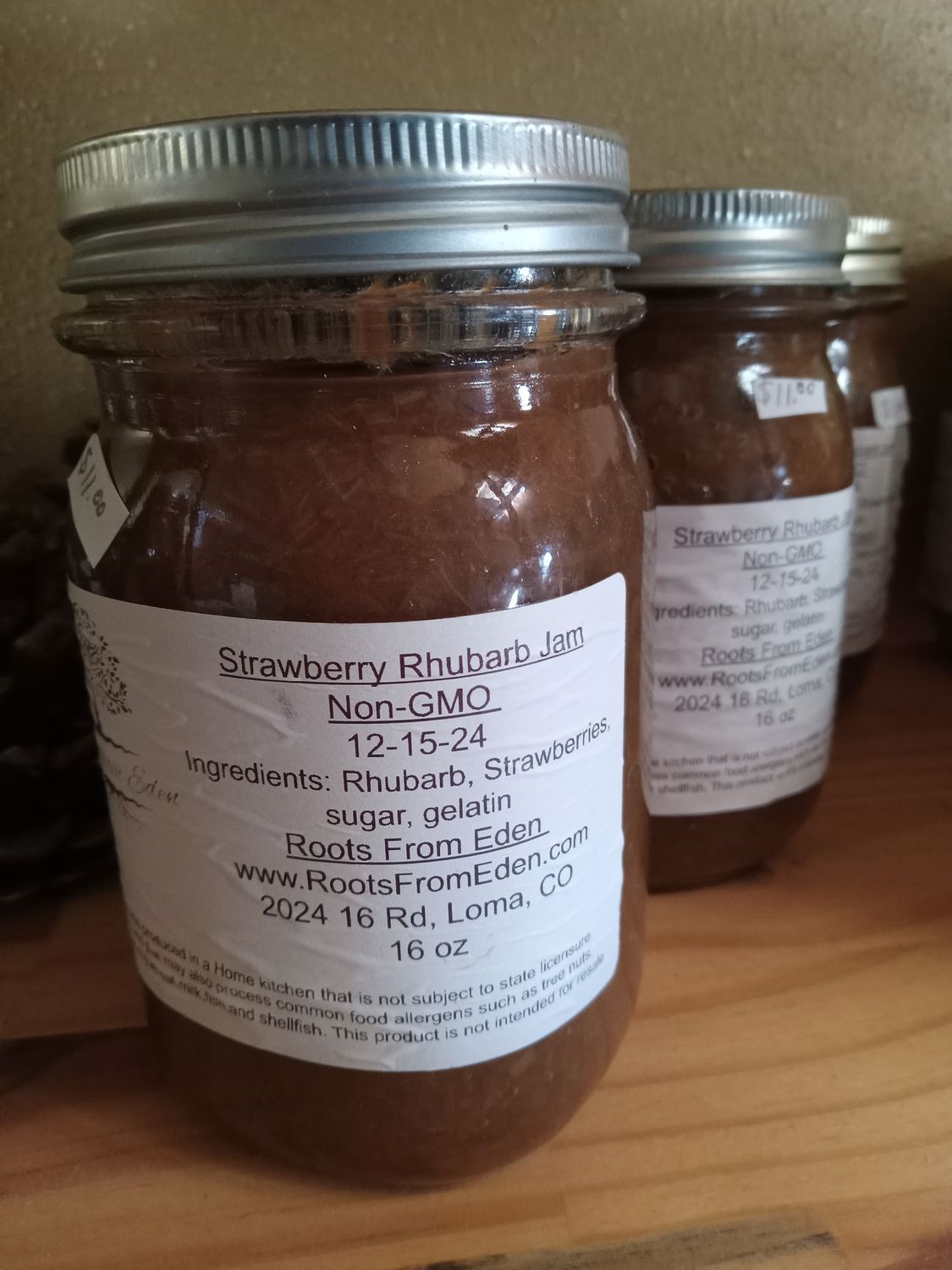 Strawberry rhubarb pint size Jam