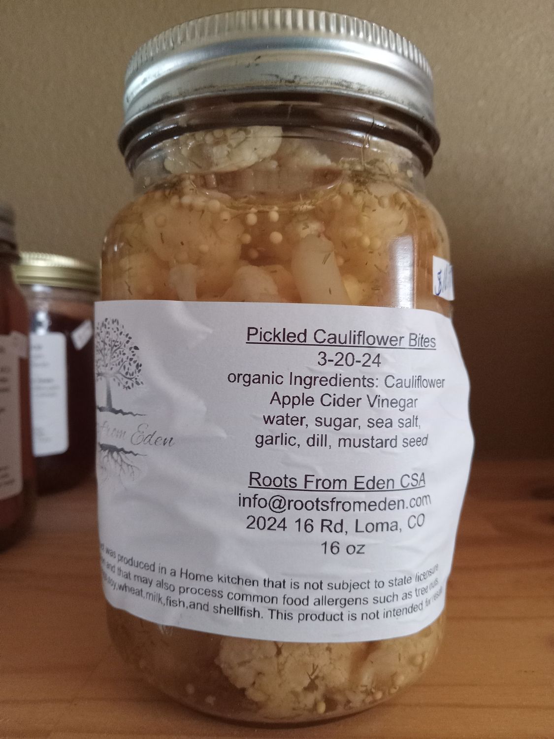 Pickled cauliflower bites