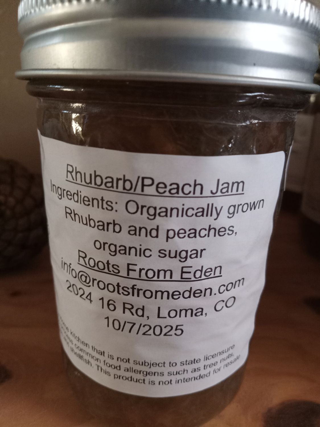 Rhubarb Peach jam