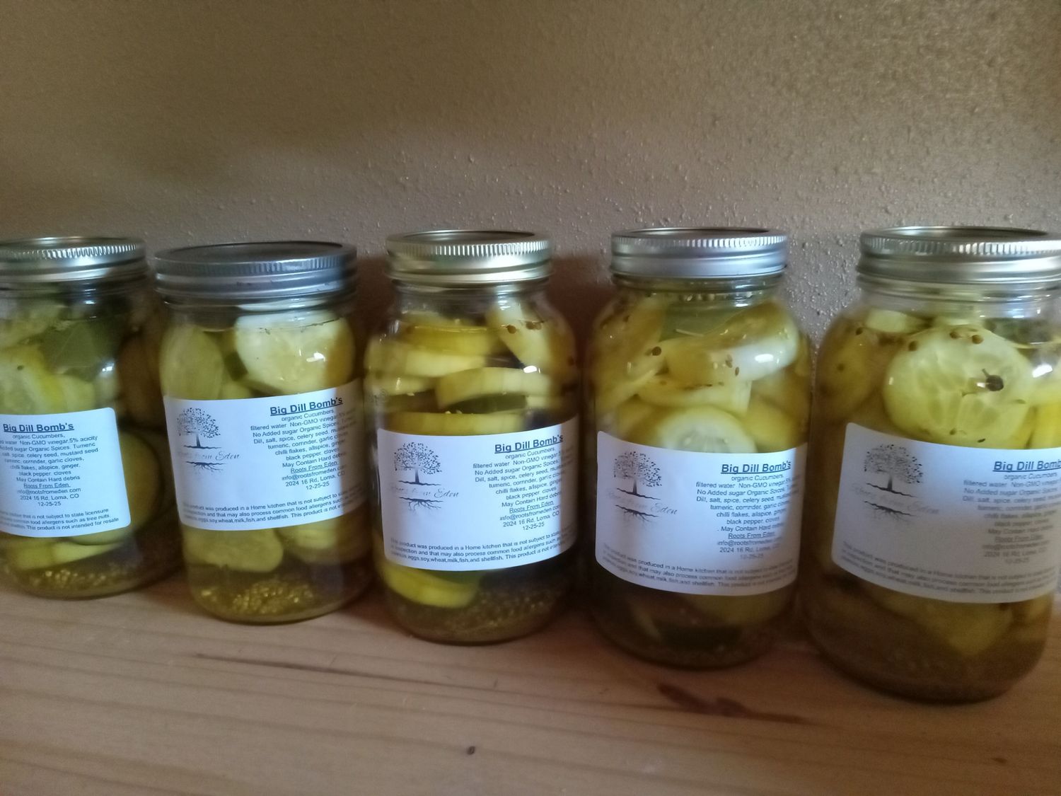 Big dill bomb sliced pickles dill