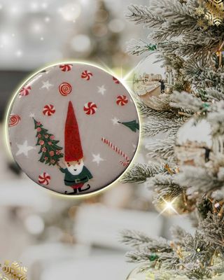 Festive Coaster - GREY - Set Of 4