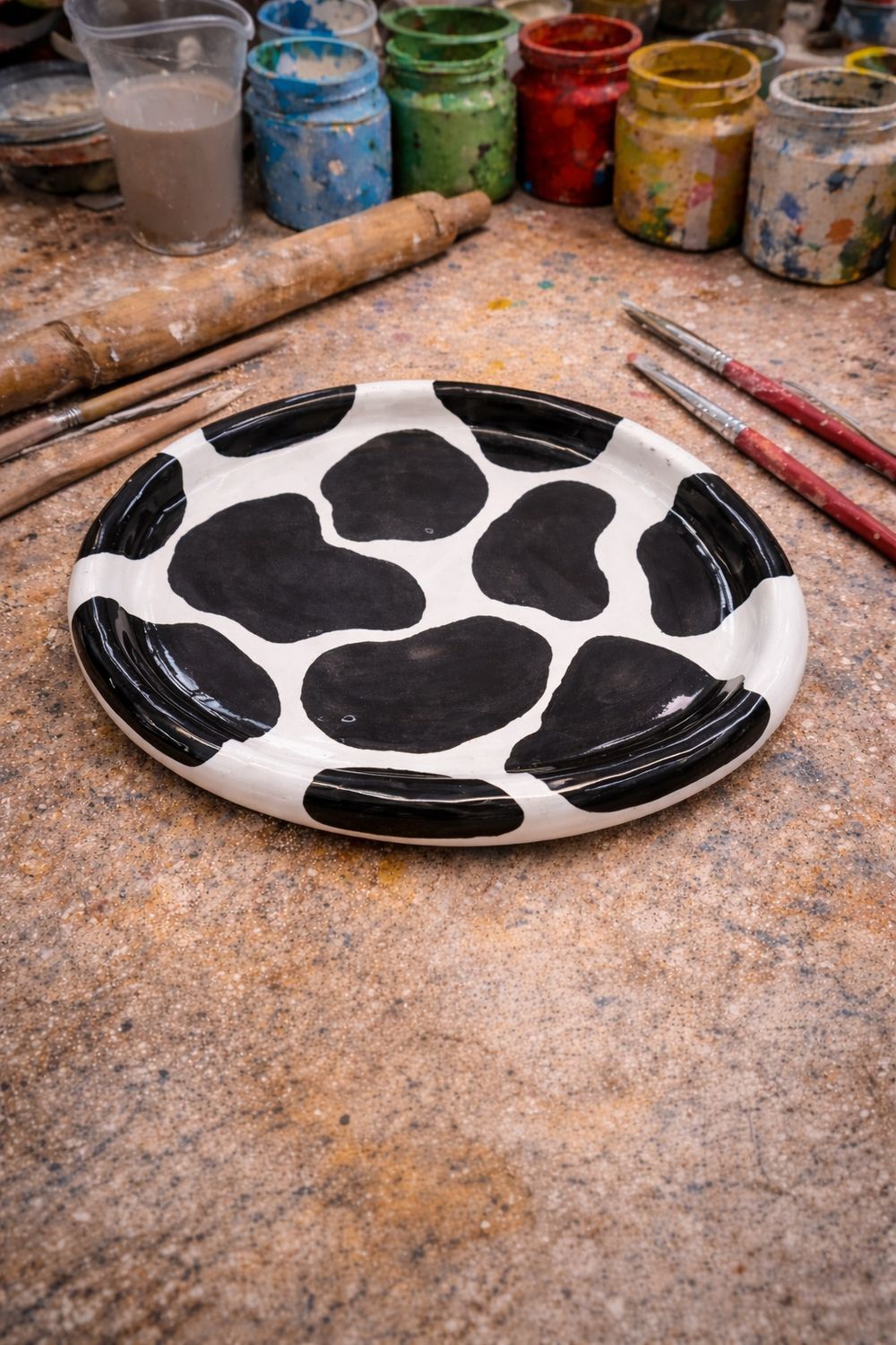 Trinket Dish - Cow Print