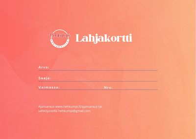 Lahjakortti värianalyysiin Tuusula