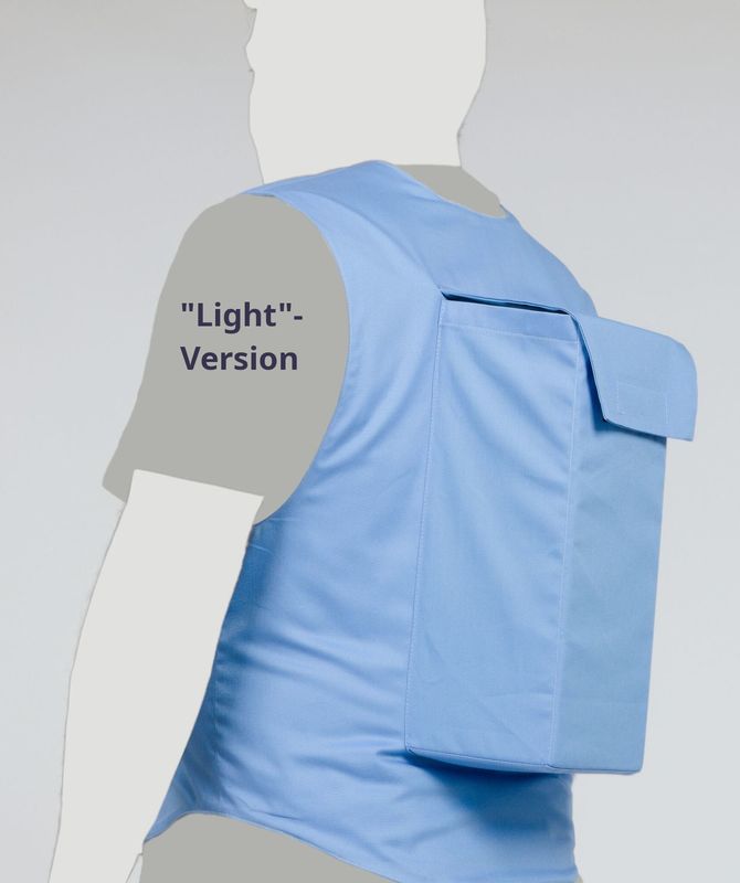 Rückenlageverhinderungsweste "light" mit Rückenpolster, Seiten-Schlaf-Weste, Anti-Apnoe-Weste von RVS