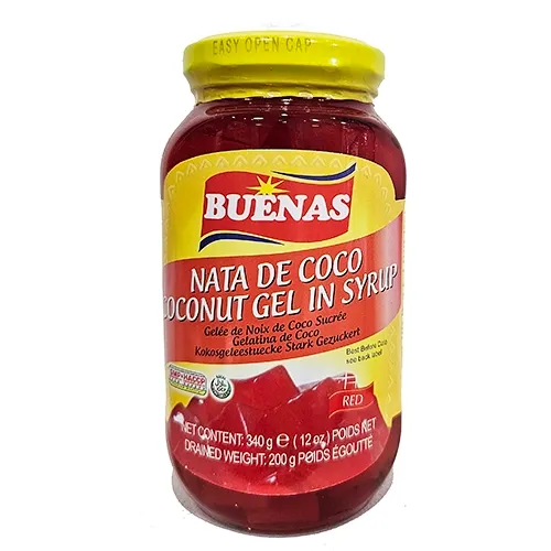 Buenas Nata de coco Red in syrup 340g