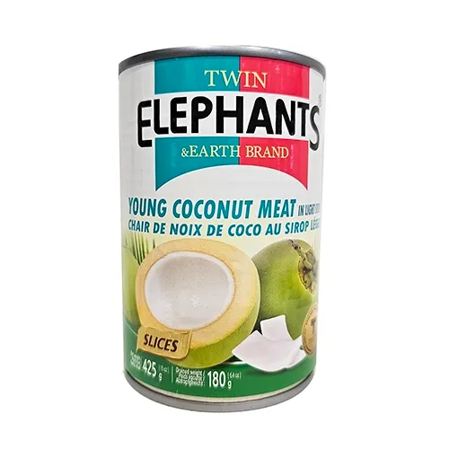 Twin Elephants  Young Coconut Meat in Light Syrup 425g
