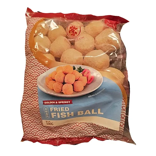 Wing's brand frozen golden and springy fried Fish Balls 500g