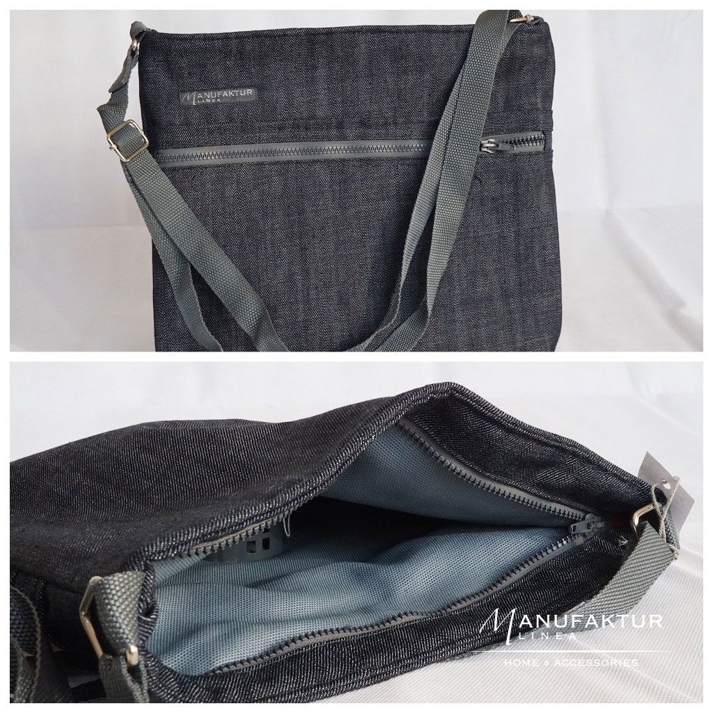 Tasche mit Schulterriemen, dunkelblau