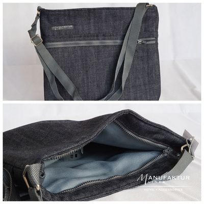 Tasche mit Schulterriemen, dunkelblau