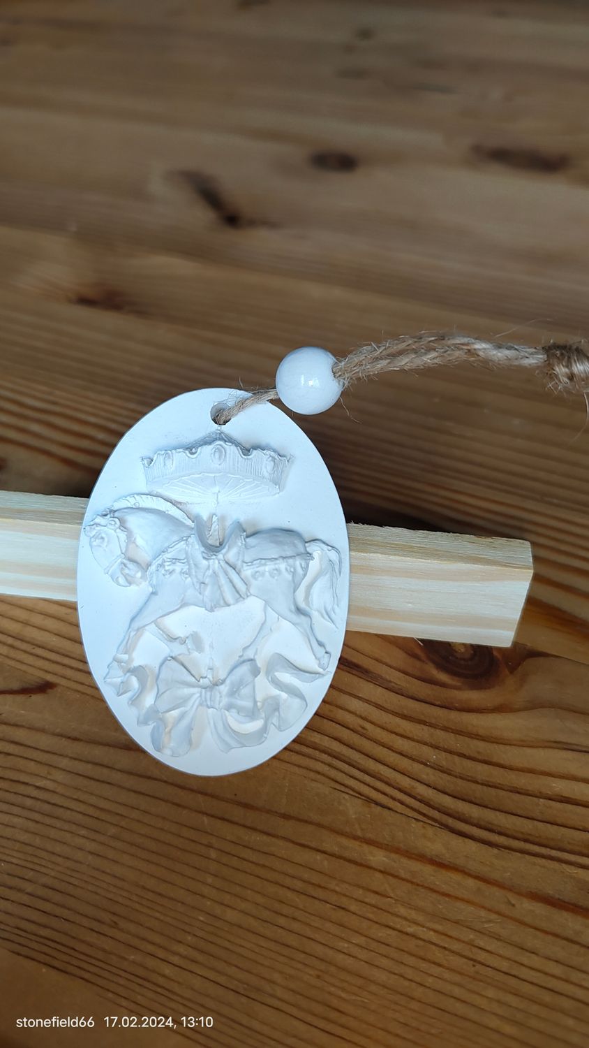 Keramikanhänger Karussellpferd