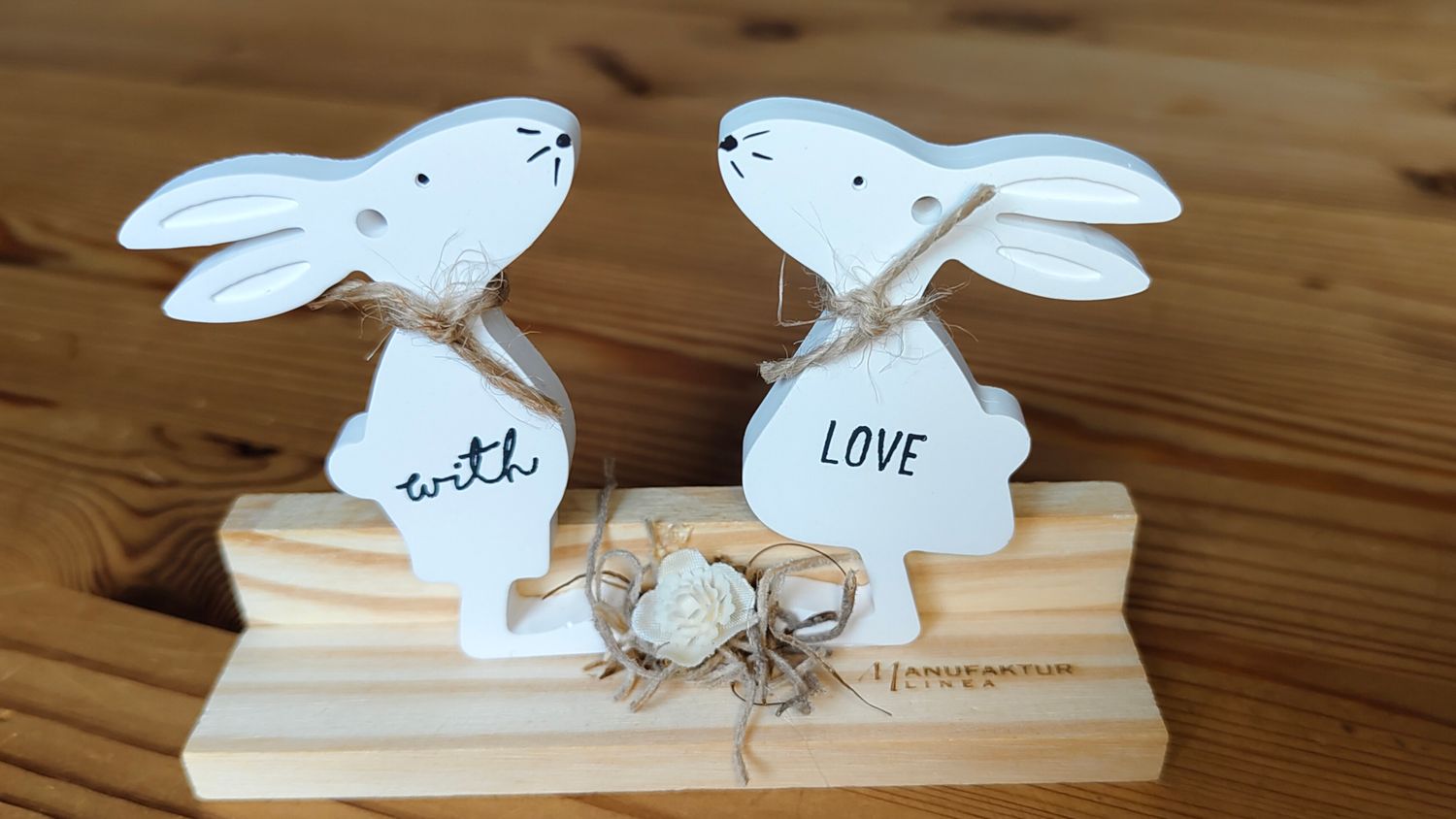 2 Keramikhasen "with love"