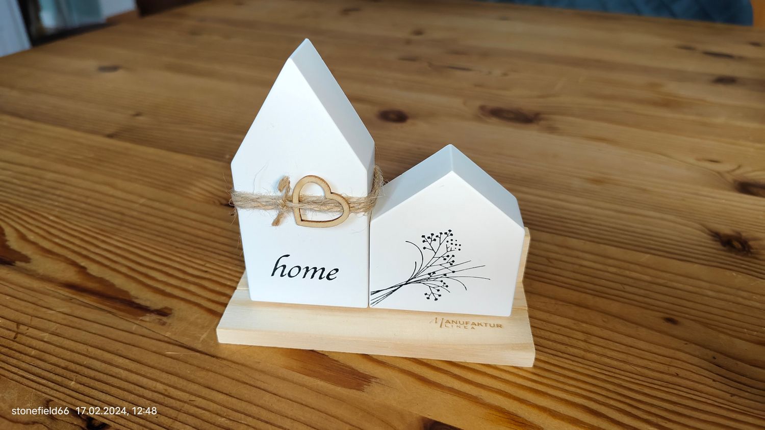 Keramikhäuschen "Danke"