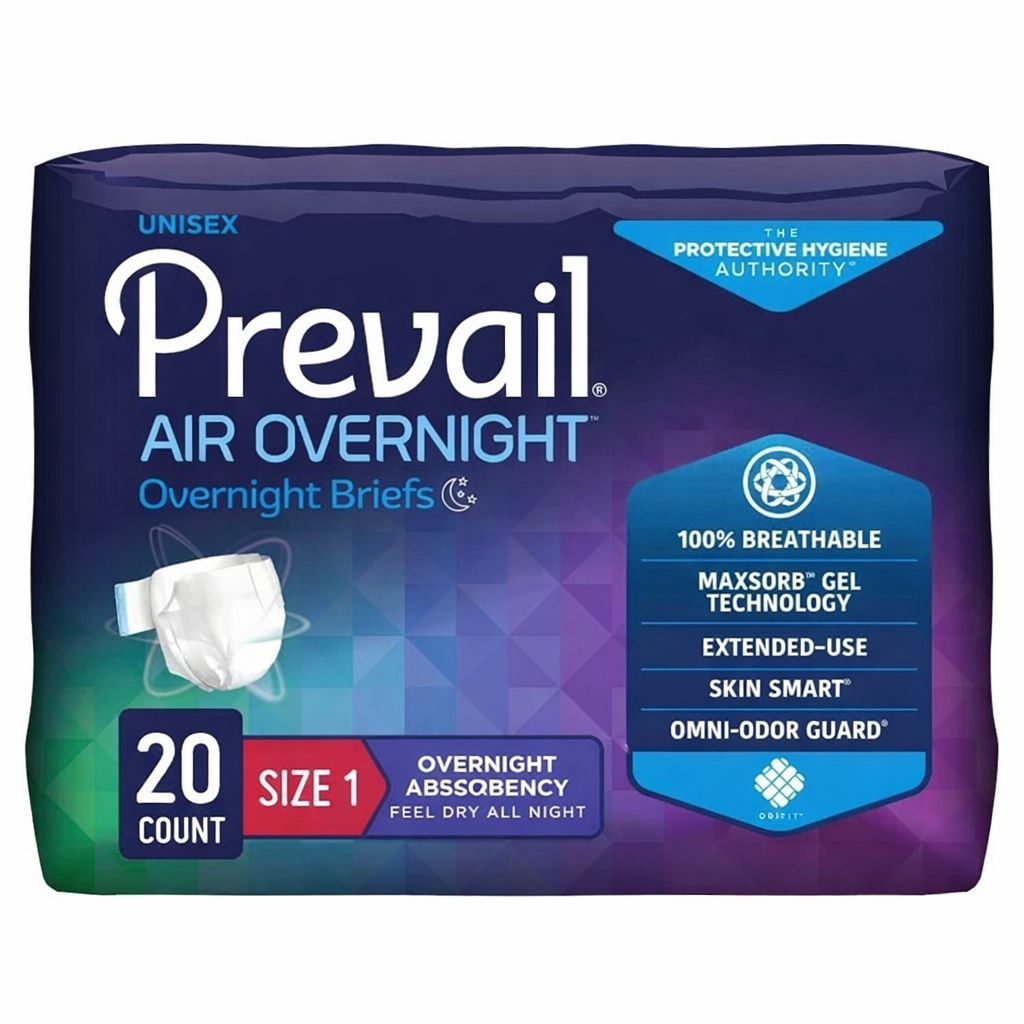 Prevail Air Overnight Brief  Medium– Case (80 pcs)