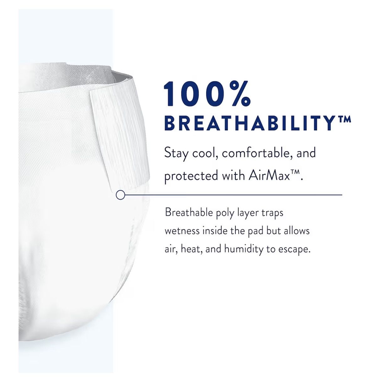 Prevail Air Overnight Brief  Medium– Case (80 pcs)