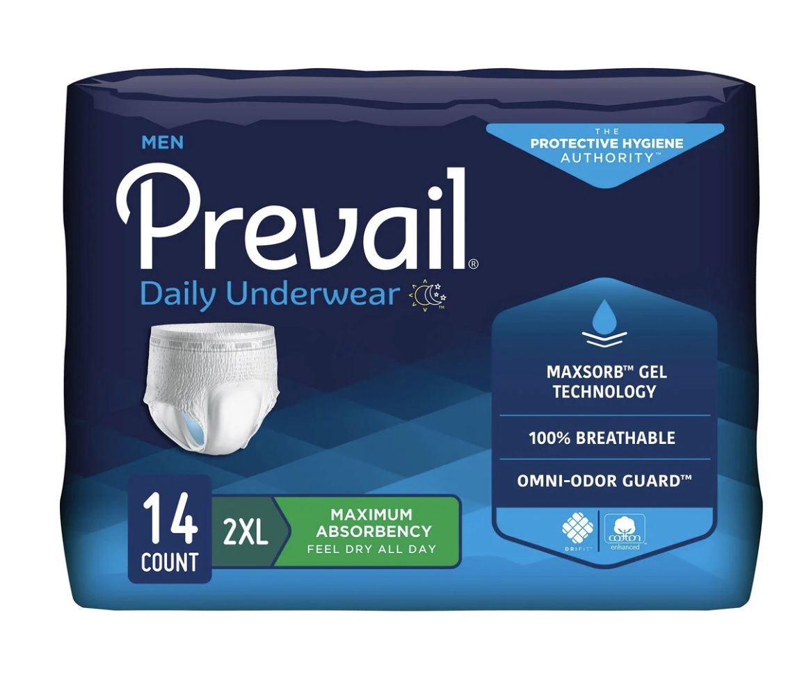 Prevail® Protective Underwear – XL, X-Absorbency (Case of 56)