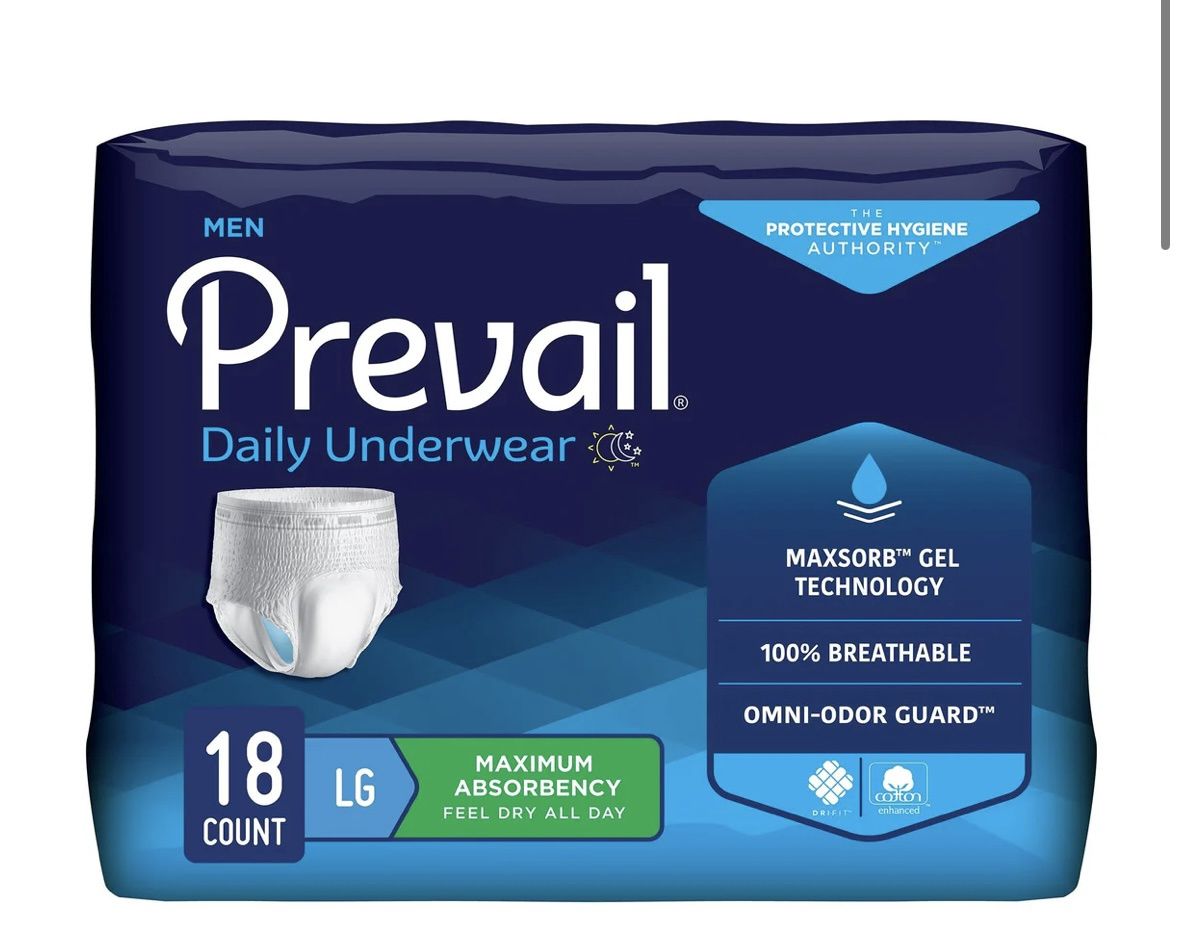 Prevail® Protective Underwear – Large, X-Absorbency (Case of 72)
