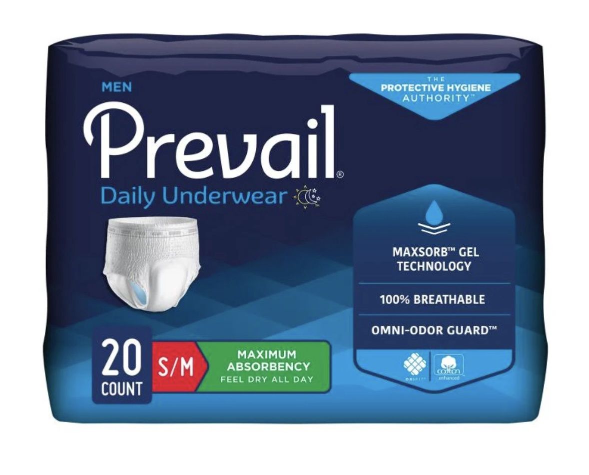 Prevail® Protective Underwear – Medium, X-Absorbency (Case of 80)
