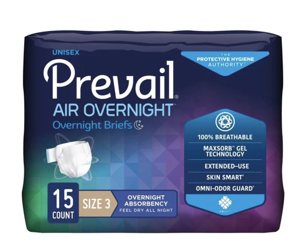 Prevail Air Overnight Brief XXL case of 60
